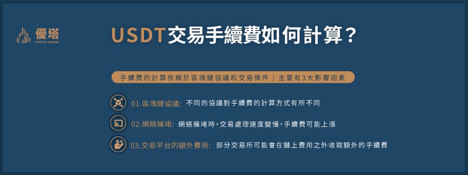 USDT手續費如何計算？最主要受區塊鏈協議和交易條件影響